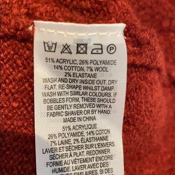 French Connection oversized v-neck sweater M - Picture 6 of 7